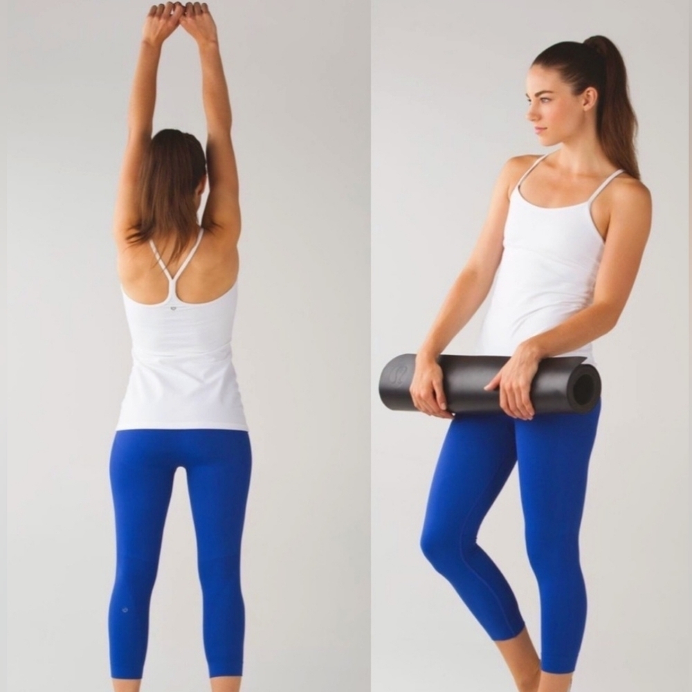 Lululemon Zone In Crop Sapphire Blue